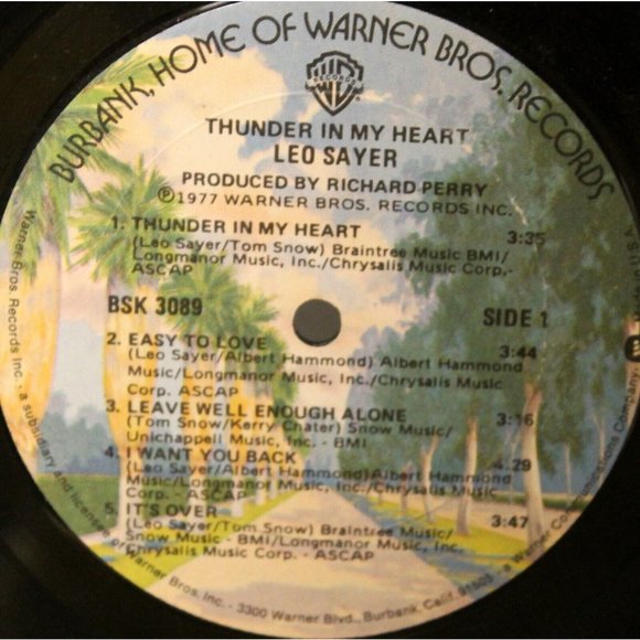 Vintage 1977 Leo Sayer Thunder in My Heart Vinyl Album LP Record Soft Rock Disco - Picture 10 of 12